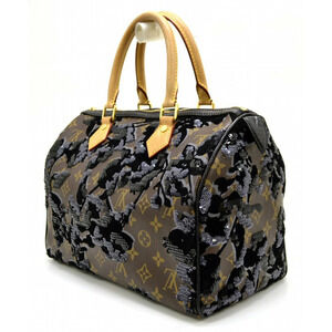 Louis Vuitton Bag GG Speedy Fleur Handbag de Monogram Sequin Boston